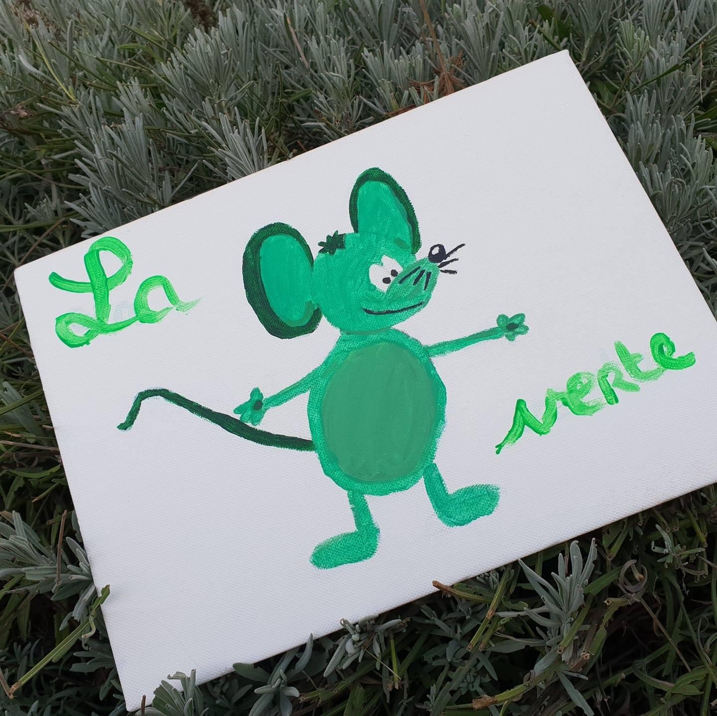 Dessin souris verte