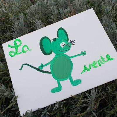 Dessin souris verte