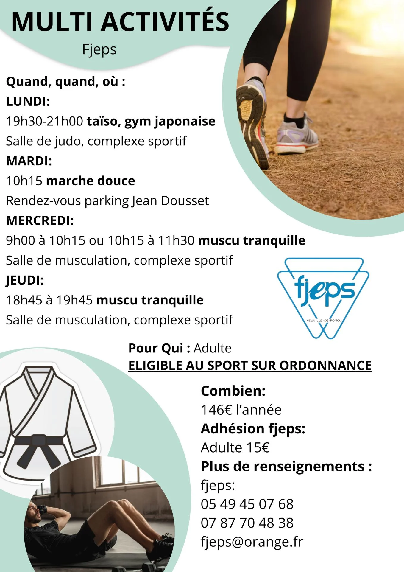 Affiche multi activites sport sante