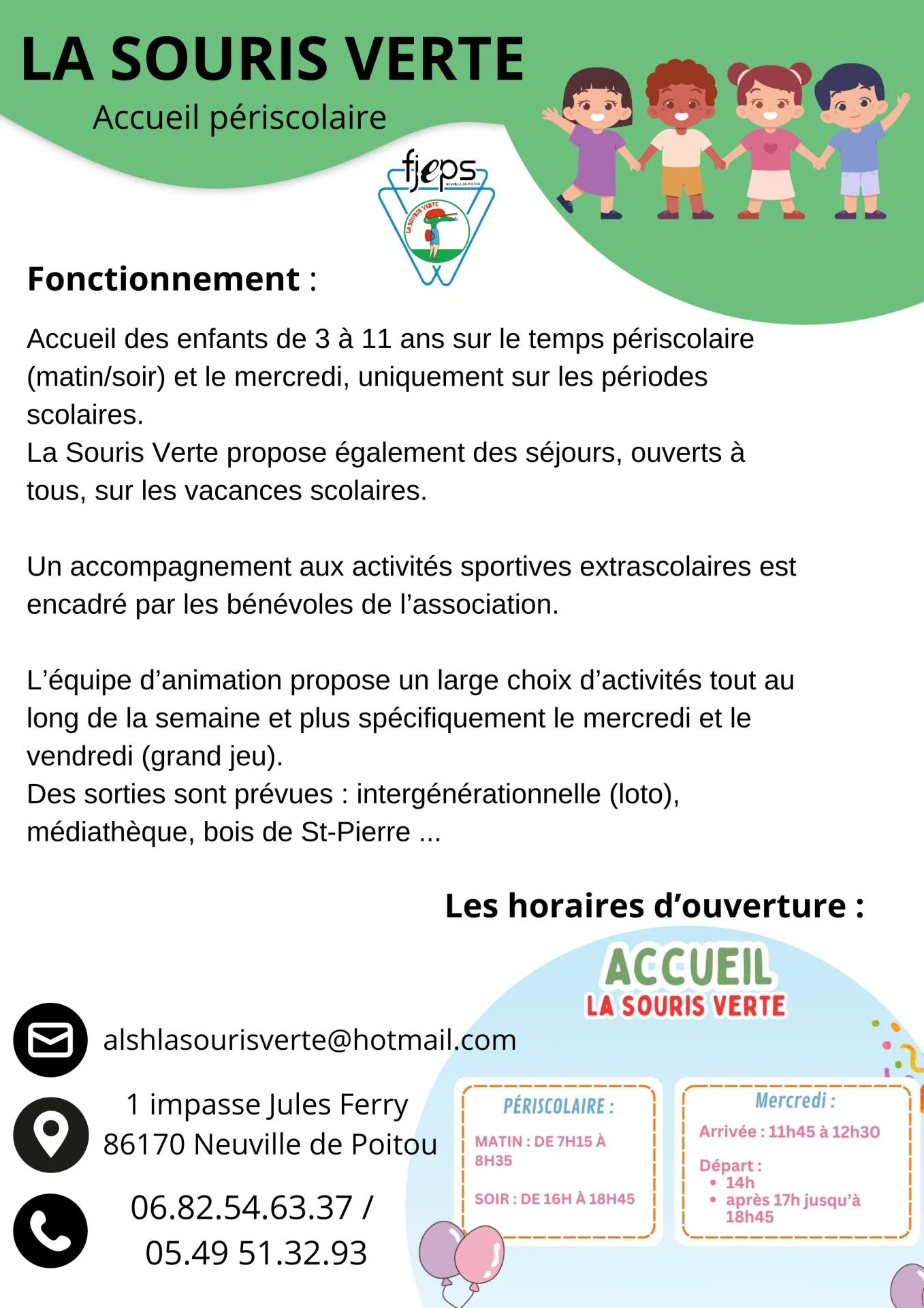 Affiche souris verte