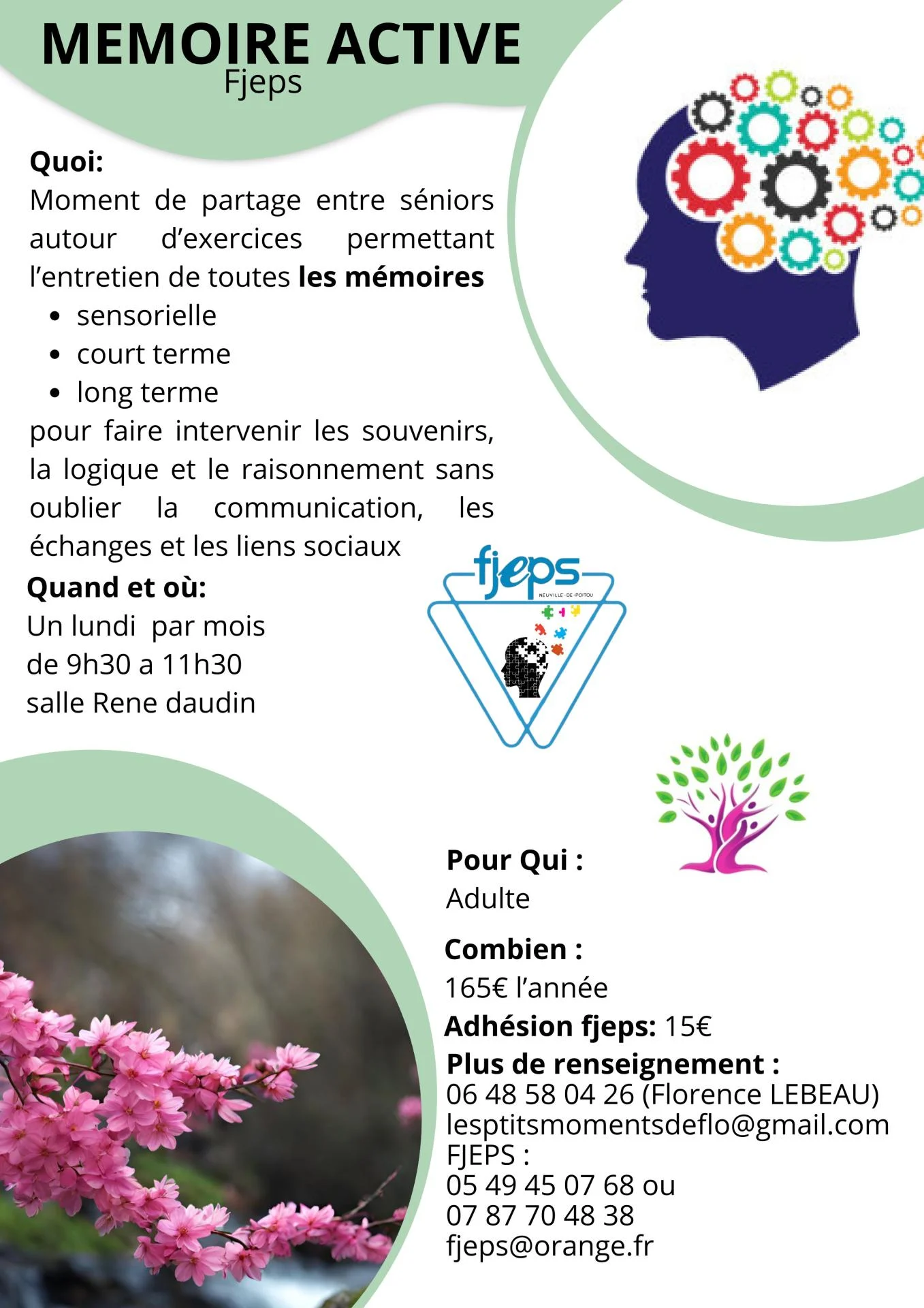 Affichette memoire active
