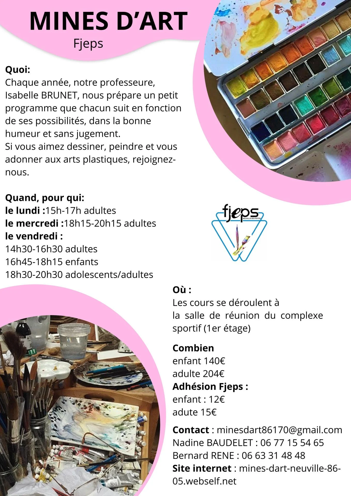 Mines d art affiche rentree